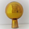 Glas Rosenkugel 10cm  Gold Gartenkugel