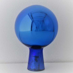 Glas Rosenkugel 19cm Blau Gartenkugel