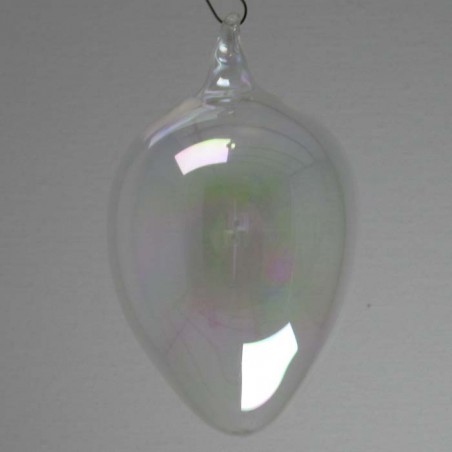 Glas Eier klar AB  7- 8 cm zum hängen