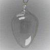 Glas Eier klar  7- 8 cm zum hängen