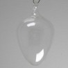 Glas Eier klar  7- 8 cm zum hängen