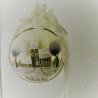 Glaskugel 140 mm Winterlandschaft mit Barockkirche und Masche, zum hängen
