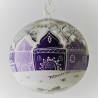 Glaskugel 120 mm Winterlandschaft mit Barockkirche, zum hängen