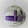 Glaskugel 120 mm Winterlandschaft mit Barockkirche, zum hängen
