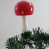 Glas Pilz auf Clip, freigeblasen,