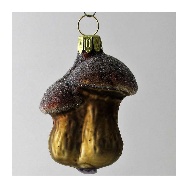 Glas Doppel-Pilz, Bronze Gold, braun