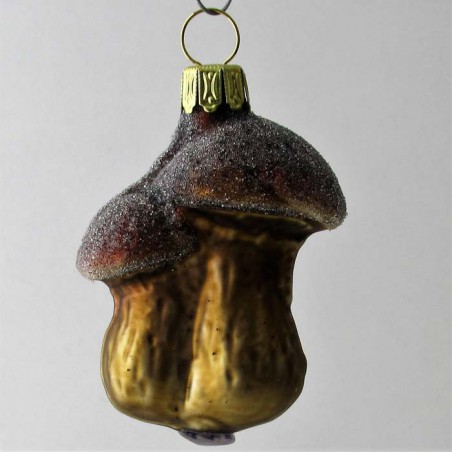 Glas Doppel-Pilz, Bronze Gold, braun