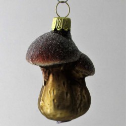 Glas Doppel-Pilz, Bronze Gold, braun