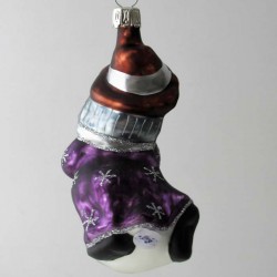 Glas Hexe Handbemalt