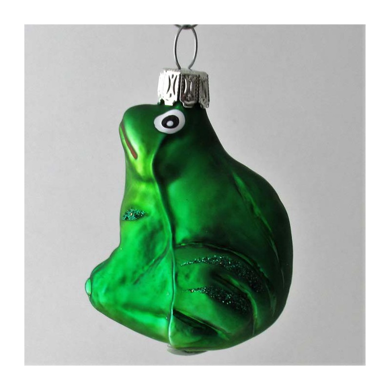 Glas Frosch kleine, grün