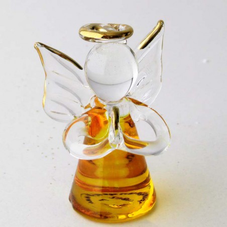 Glas Engel 45mm konisch Farbig  zum hängen und stellen