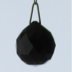Swarovski 20 mm Kugel schwarz zum häng