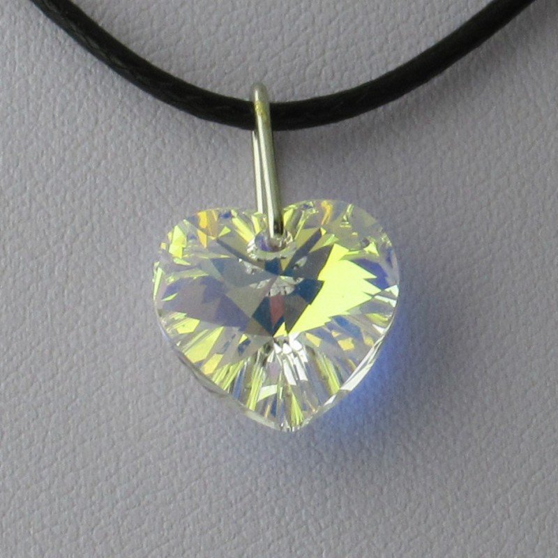 Swarovski 18 mm Herz  AB zum hängen