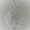 Glas Schneekugel  60 mm  klar zum hängen