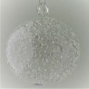 Glas Schneekugel  70 mm  klar zum hängen