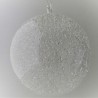 Glas Schneekugel  140 mm  klar zum hängen