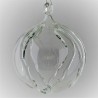 Glas Schlitzkugel 60 mm klar zum hängen