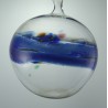 Glas Streifenkugel 100 mm zum hängen