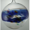 Glas Streifenkugel 80 mm zum hängen