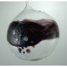 Glas Streifenkugel 80 mm zum hängen