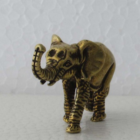 Elefant 4cm Messing Bronze mini Tiere