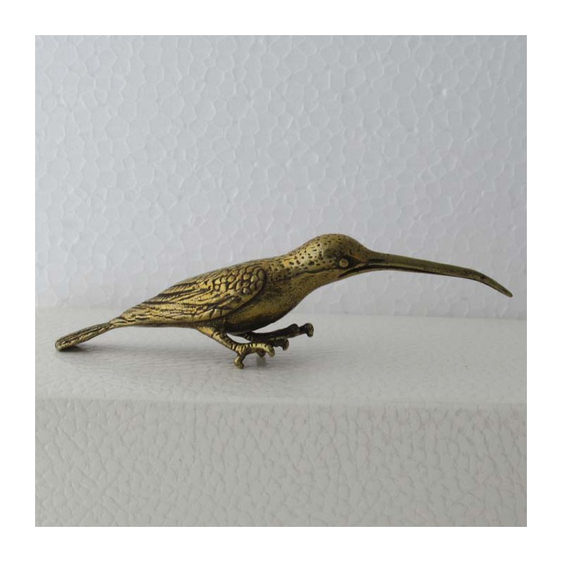 Vogel 11cm Messing Bronze