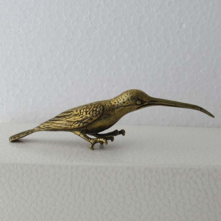 Vogel 11cm Messing Bronze
