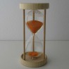 Sanduhr 15 min 13cm im Buchenholz Gestell verschidene Farben Sand