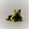 Frosch klein 2cm Messing Bronze mini Tiere