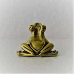 Frosch klein 2cm Messing Bronze mini Tiere