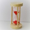 Sanduhr 0.5 Min. 10 cm Rot, Tannenholz rund