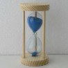 Sanduhr 10 Min. 10 cm Blau, Tannenholz rund Sanduhr 10 Min. 10 cm Blau, Tannenholz rund