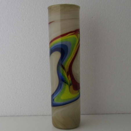 Glas Vase 21cm K. Walstab  1982 DE
