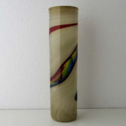 Glas Vase 21cm K. Walstab  1982 DE