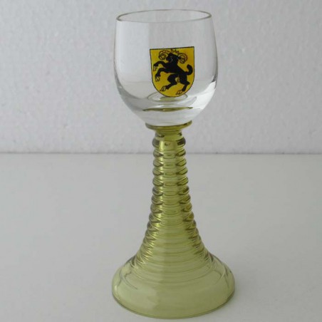Schnapsglas 10.5cm SH Wappen bemalt