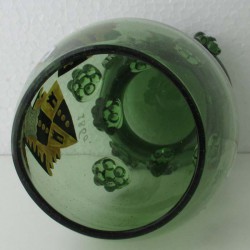 Römerglas 14cm mit Wappen Schilder bemalt Anno 1860