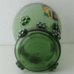 Römerglas 14cm mit Wappen Schilder bemalt Anno 1860