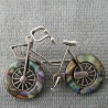 Fahrrad Brosche und Anhänger mit Schildpatt