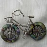 Fahrrad Brosche und Anhänger mit Schildpatt