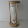 Sanduhr 50 min. 28 cm im Holzgestell Buche rund Sanduhr 50 min. 28 cm im Holzgestell Buche rund