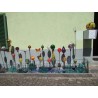 Glas-Gartenkugel 15cm transparent grün - bunt Glas