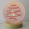 Holz LED Licht Sockel warm weiss  ca.20x60mm 55g