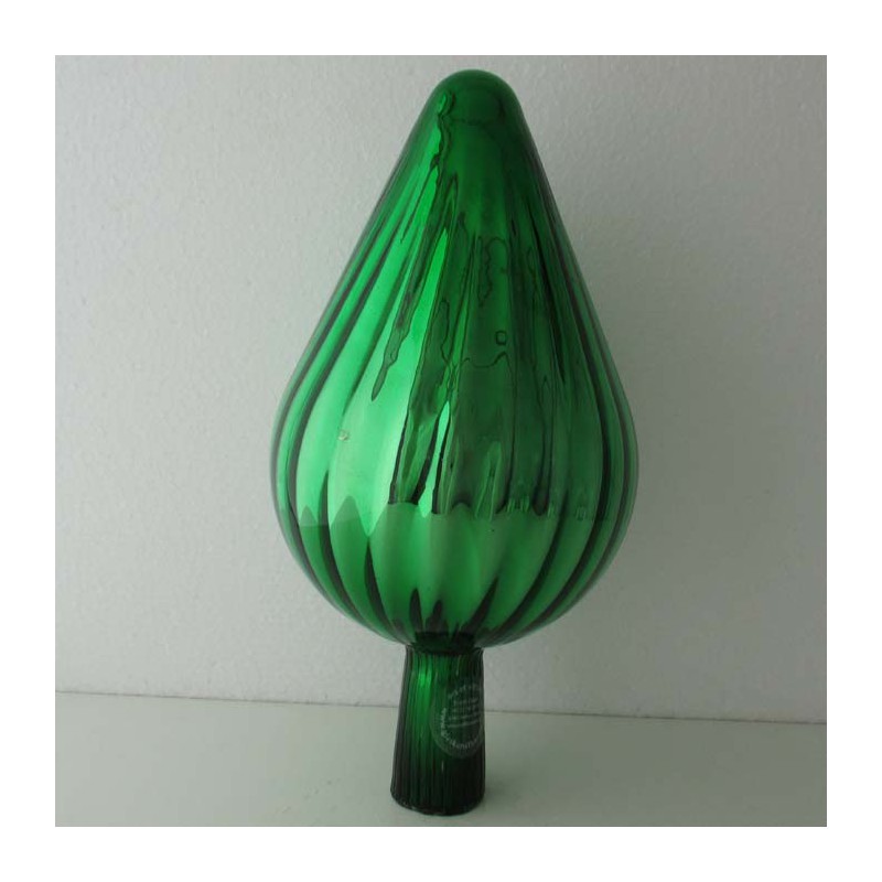Glas Rosenkugel 14cm  konisch Grün 140 x 280 mm