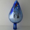 Glas Rosenkugel 14cm konisch Blau140 x 280 mm