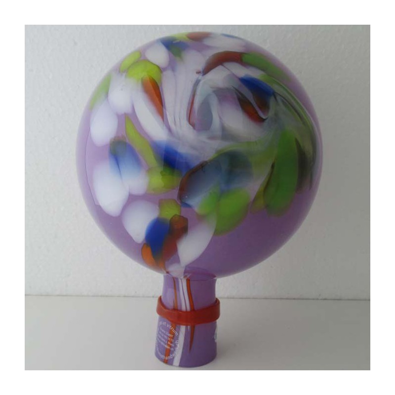Glas-Gartenkugel 15cm Lila - bunt ca.150 mm Glas