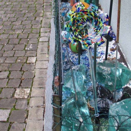 Glasblume bunt ca. 890 x 220 mm