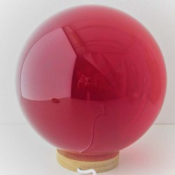 Glas-Kugel 16 -100 mm Rot Kristallglas bleifrei