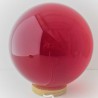 Glas-Kugel 16 -100 mm Rot Kristallglas bleifrei