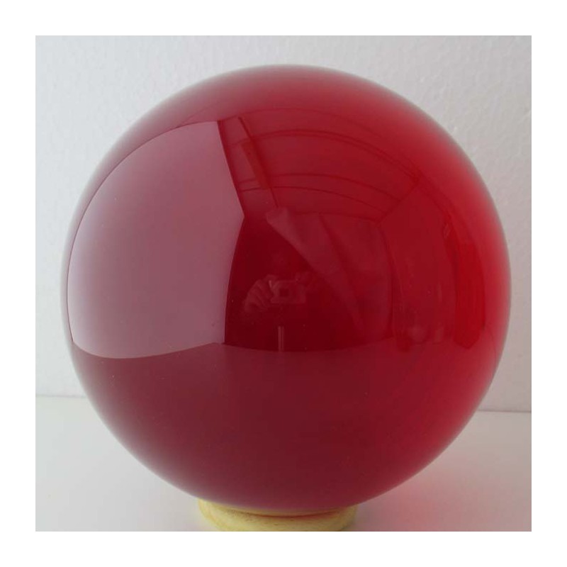Glas-Kugel 16 -100 mm Rot Kristallglas bleifrei