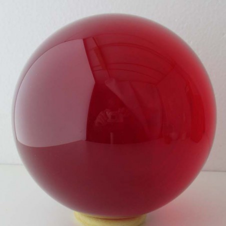 Glas-Kugel 16 -100 mm Rot Kristallglas bleifrei